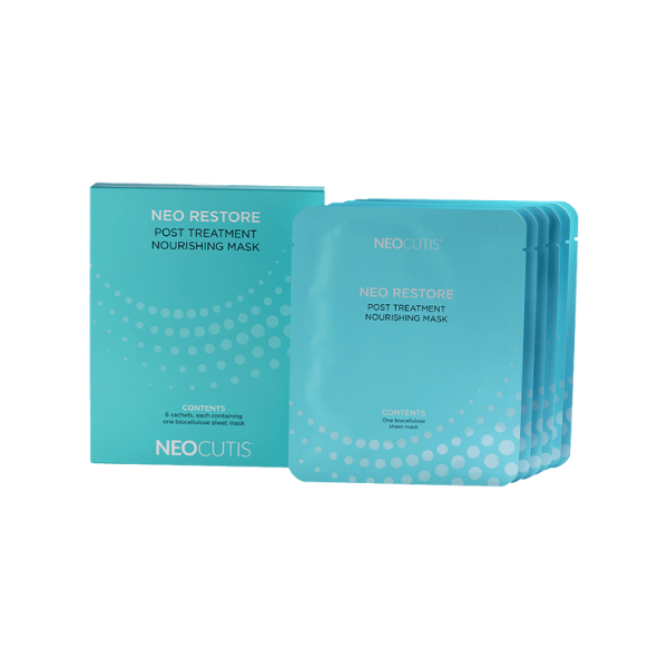 DSC Neocutis Neo Restore Mask product box and 6 sheet masks packaging